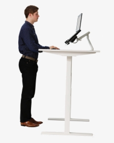 Person At The Standing Desk, HD Png Download, Transparent PNG