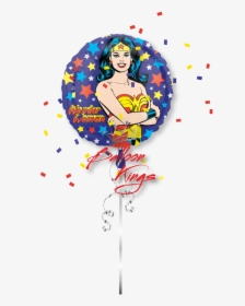 Wonder Woman Super Heroes Party Mylar Foil Balloon - Wonder Woman Mylar Balloon, HD Png Download, Transparent PNG