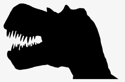 Dinosaur, Dino, Giant Lizard, Prehistoric Times, T - T Rex Head Silhouette, HD Png Download, Transparent PNG