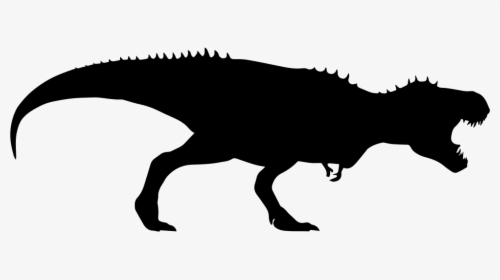 Tyrannosaurus Rex Dinosaur Silhouette - T Rex Silhouette Png, Transparent Png, Transparent PNG