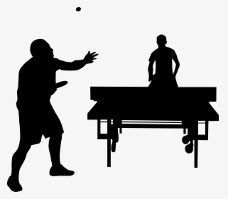Ping Pong Silhouette Png, Transparent Png, Transparent PNG
