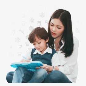 Mother And Preschool Son, HD Png Download, Transparent PNG