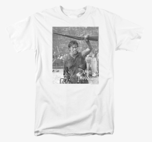 Black And White Boom Stick Army Of Darkness T-shirt - T-shirt, HD Png Download, Transparent PNG
