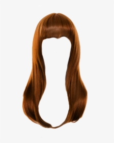 Red, Straight Hair, Long, Hair Png - Brown Straight Hair Transparent, Png Download, Transparent PNG