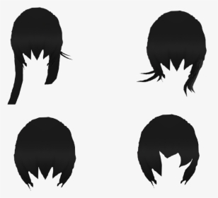 Transparent Hairstyles Png - Silhouette, Png Download, Transparent PNG