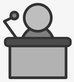 Free Cliparts Download Clip - Person Speaking At A Podium Clipart, HD Png Download, Transparent PNG