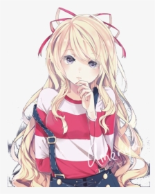 Anime Hair Png Images Transparent Anime Hair Image Download Pngitem - blonde haired anime girl roblox
