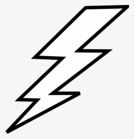 Bolt Clip Art At Clker - Thunderbolt Black And White, HD Png Download, Transparent PNG