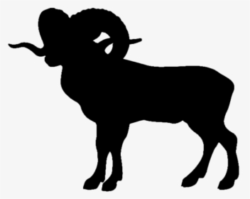Bighorn Sheep Mountain Goat - Ram Silhouette, HD Png Download, Transparent PNG