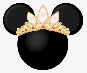 Princess Queen Crown Royal Royalty Gold Mickey Mickeymo - Minnie Mouse With Crown, HD Png Download, Transparent PNG