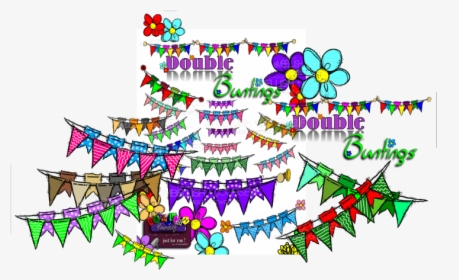 Double Buntings Are Two Strings Of Flags/pennants In - Fête De La Musique, HD Png Download, Transparent PNG