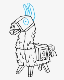 Fortnite Llama Clipart - Draw A Fortnite Llama, HD Png Download, Transparent PNG