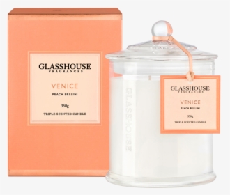 Venice Peach Bellini Triple Scented Candle By Glasshouse - Glasshouse Candles Venice, HD Png Download, Transparent PNG