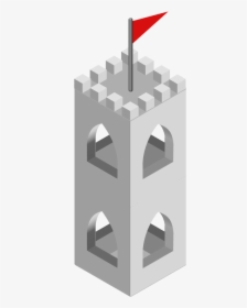 Tower - 3d Isometric Drawing Of A Watchtower, HD Png Download, Transparent PNG