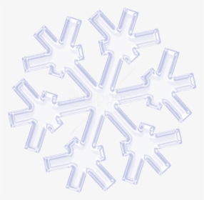 Transparent Simple Snowflake Png Clipart - Flocon De Neige Silhouette, Png Download, Transparent PNG