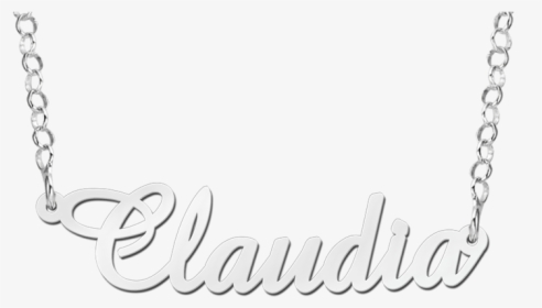 Collar Con Nombre En Plata Modelo Claudia - Imagenes Con El Nombre De Claudia, HD Png Download, Transparent PNG