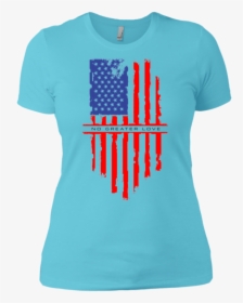 Ngl Tattered American Flag Ladies - Shirt, HD Png Download, Transparent PNG