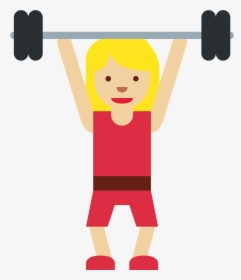 Weight Lifting Clipart 17, Buy Clip Art - Clipart Woman Weight Lifting, HD Png Download, Transparent PNG