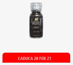 Simply Organic, Pimienta Negra Entera Con Molinillo, - Bottle, HD Png Download, Transparent PNG