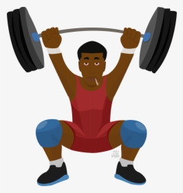 Man Lifting Weights Emoji , Transparent Cartoons, HD Png Download, Transparent PNG