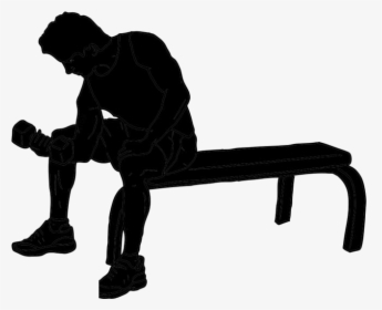 Transparent Weight Lifting Silhouette, Weight Lifting - Peso Academia Png Desenho, Png Download, Transparent PNG