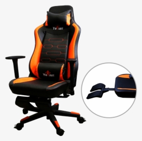 Silla Gamer Fury Naranja Yar-950 - Office Chair, HD Png Download, Transparent PNG
