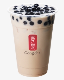 Milk Tea With Black Pearl - Gong Cha Pearl Milk Tea, HD Png Download, Transparent PNG