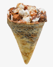 Smores Crepe - Ice Cream, HD Png Download, Transparent PNG
