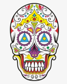 Mexican Skull Vector Png - Pixel Mexican Skull, Transparent Png, Transparent PNG