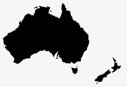 Australia Map Silhouette - Transparent Australia Map Flag, HD Png Download, Transparent PNG