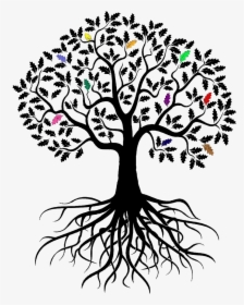 Clip Art Vector Graphics Stock Illustration Openclipart - Transparent Tree With Roots, HD Png Download, Transparent PNG