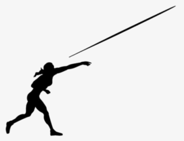 Woman Javelin Png Transparent Images - Silhouette, Png Download, Transparent PNG