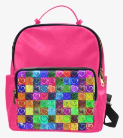 Lovely Hearts Mosaic Pattern - Backpack, HD Png Download, Transparent PNG