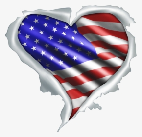 Heart Usa Flag, HD Png Download, Transparent PNG