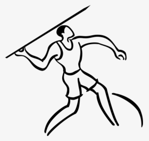 Vector Illustration Of Track And Field Athletic Sport - Line Art, HD Png Download, Transparent PNG