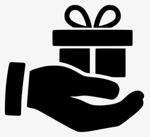 Transparent Present Png - Hand With Box Icon, Png Download, Transparent PNG