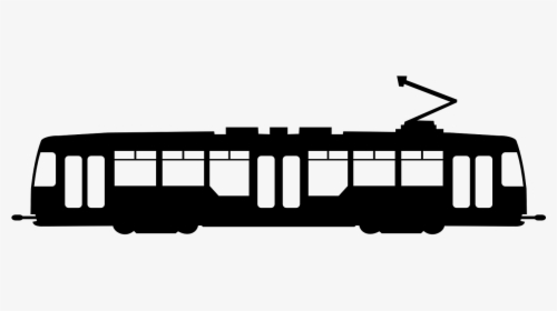 Tram Silhouette, HD Png Download, Transparent PNG