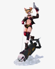 Harley Quinn Dc Bombshells Deluxe 14” Statue By Dc - Dc Bombshells Harley Quinn Deluxe Statue, HD Png Download, Transparent PNG