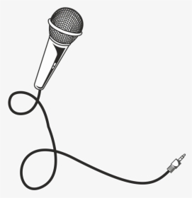Microphone Drawing Clip Art - Small Microphone Tattoo Designs, HD Png Download, Transparent PNG