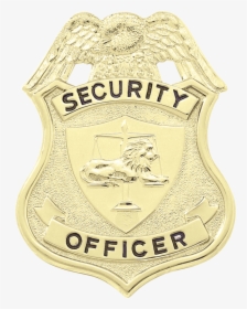 Security Officer Badge With Eagle - Emblem, HD Png Download, Transparent PNG