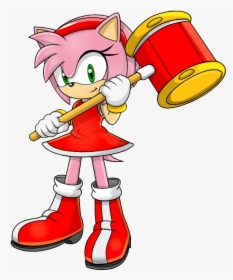 Amy Rose With Hammer, HD Png Download , Transparent Png Image - PNGitem
