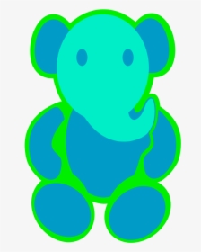 Elephant Cut - Teddy Bear, HD Png Download, Transparent PNG