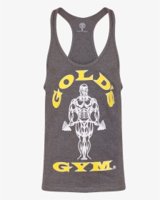 Golds Gym Stringer Joe Premium Vest - Golds Gym Stringer Grey, HD Png ...