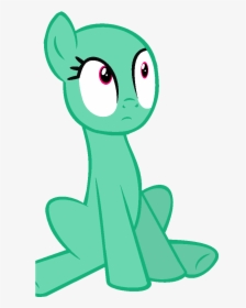 Sit Clipart Sit Down - My Little Pony Sitting Base, HD Png Download, Transparent PNG