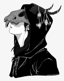 #darks #oscuro #muerte - Skull Mask Anime Guy, HD Png Download, Transparent PNG