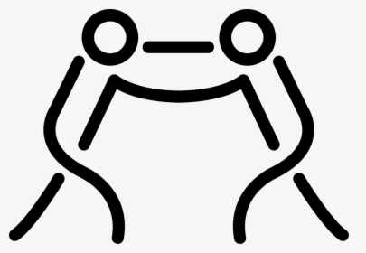 Fighters Couple - Stick Figure Fight Symbol, HD Png Download, Transparent PNG