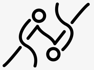 Fighters Sportive Couple Of Stick Men - Fighting Symbols, HD Png Download, Transparent PNG
