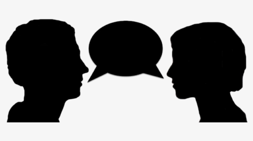 Talking Head Silhouette At - Clipart People Talking Silhouette, HD Png Download, Transparent PNG