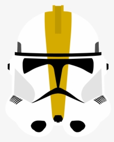 Star Clone Wars Yellow Wing Stormtrooper The - Clone Trooper Helmet Png, Transparent Png, Transparent PNG