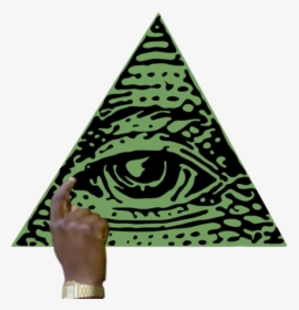 Green Triangle - Triangle Illuminati, HD Png Download, Transparent PNG
